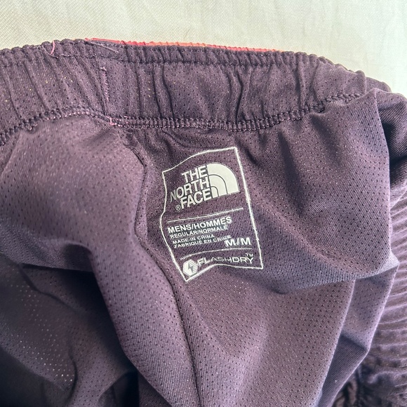 The North Face Shorts Men Medium Purple FlashDry Mesh Lined Outdoors Running - Picture 6 of 11
